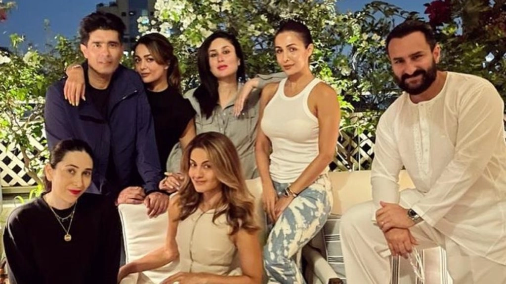 करीना कपूर खान ने दोस्तों के साथ की पार्टी 