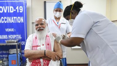COVID-19 Vaccine: प्रधानमंत्री मोदी ने आज ली कोरोना वैक्सीन की पहली डोज, दिल्ली के एम्स में लगवाया टीका