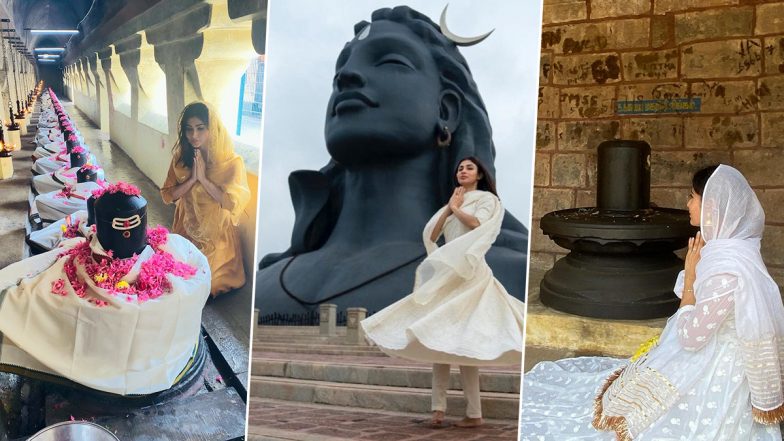 Mahashivratri पर भक्ति-भाव में डूबी नजर आईं नागिन एक्ट्रेस Mouni Roy, भगवान शंकर की पूजा करती आई नजर, देखें Photos