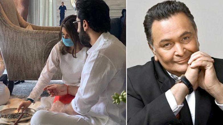 Ranbir Kapoor ने पिता Rishi Kapoor की याद में बहन Riddhima Kapoor Sahni संग की पूजा, देखें Photo