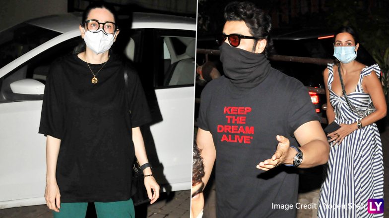 Arjun Kapoor and Malaika Arora Photos: करीना कपूर से मिलने उनके घर पहुंचे अर्जुन और मलाइका, कैमरे के सामने दिखाया टशन