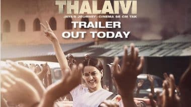 Thalaivi Official Trailer: जयाललिता के किरदार में छाई Kangana Ranaut, सुनाई एक्ट्रेस से मुख्यमंत्री बनने तक की कहानी, देखें Video