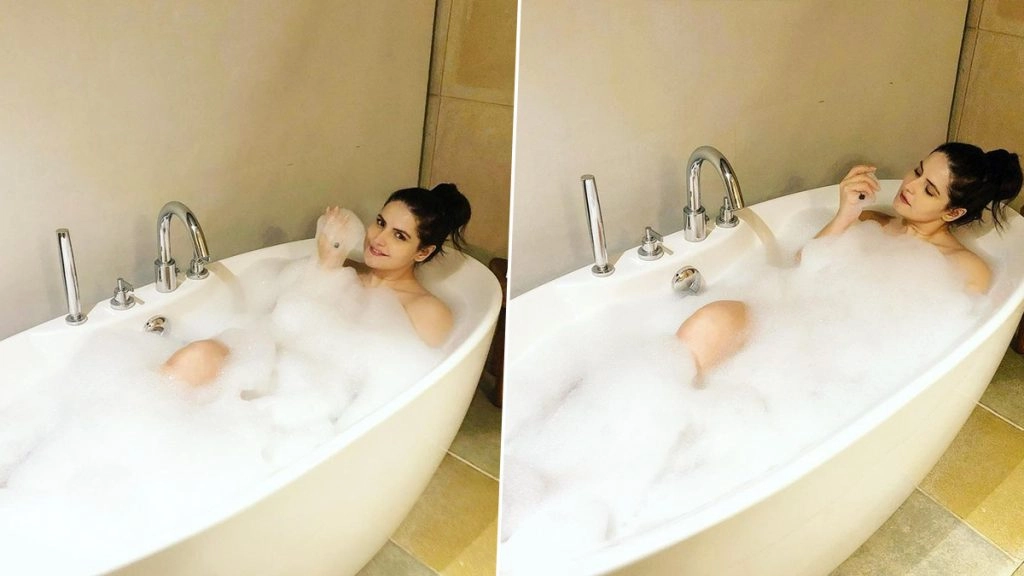 जरीन खान ने बाथटब फोटो से इंटरनेट पर लगाई आग, देखें ये तस्वीरें