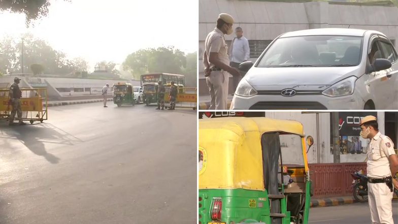 Delhi में कोरोना के बढ़ते मामलों के बीच राजधानी में लाॅकडाउन लागू, देखें तस्वीरे