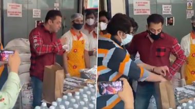 Salman Khan ने फ्रंटलाइन वर्कर्स के लिए करवाया खाने का इंतजाम, खाना टेस्ट करते हुए नजर आए दबंग
