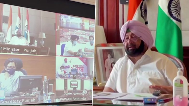 पंजाब के सीएम कैप्टन अमरिंदर सिंह ने कोरोना के बढ़ते मामलों के बीच जिला अधिकारियों के साथ समीक्षा बैठक की