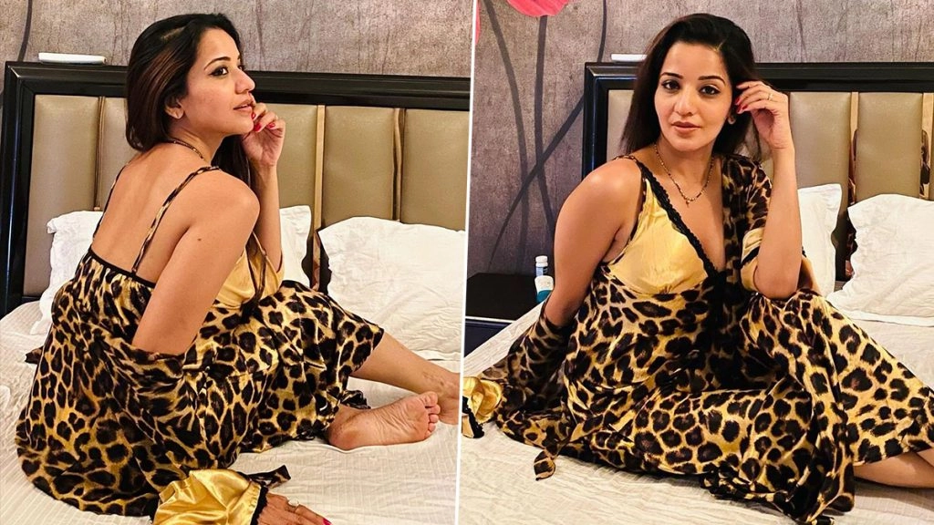 मोनालिसा ने एनीमल प्रिंटेड ड्रेस में ढाया कहर 