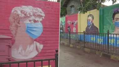 COVID-19 पर जागरूकता फैलाने के लिए मुंबई के जेजे अस्पताल की दीवारों पर की गई अनोखी पेंटिंग्स