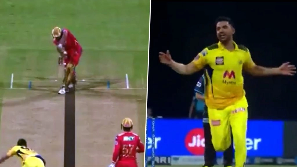 डीआरएस के उस्ताद धोनी के सामने विकेट के लिए दीपक चाहर ने की अपील