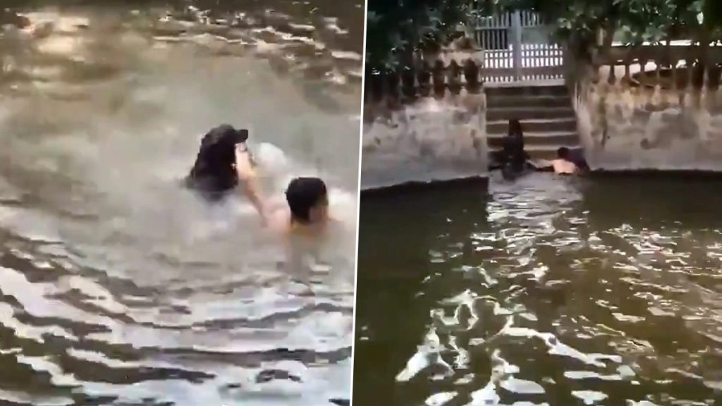 Viral Video: शख्स कर रहा था पानी में डूबने का नाटक, उसे बचाने के लिए कुत्ते ने किया कुछ ऐसा