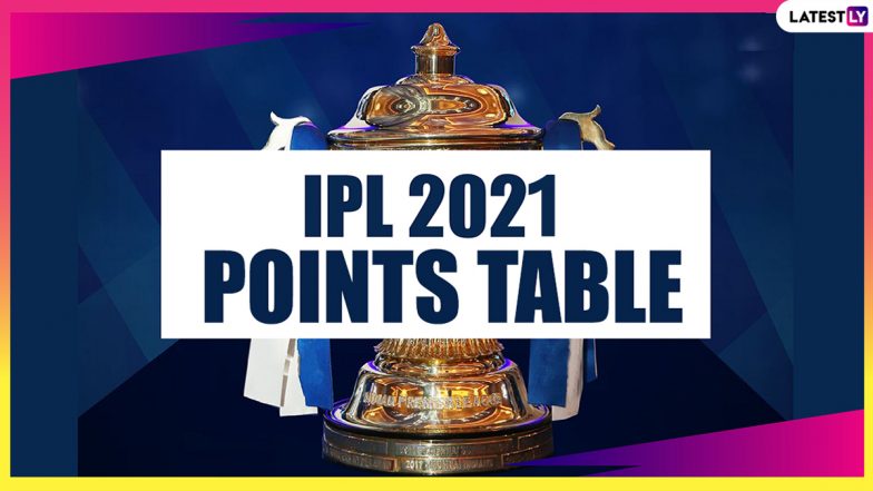 IPL 2021 Points Table Updated: SRH vs MI मैच के बाद यह रही आईपीएल 2021 की लेटेस्ट पॉइंट्स टेबल