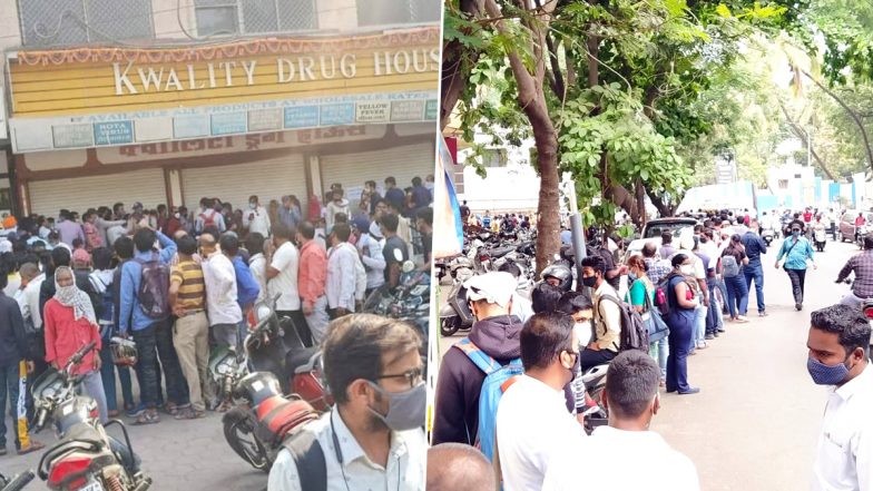 कोरोना के बढ़ते कहर के बीच बढ़ी Remdesivir की डिमांड, देश के कई शहरों में रेमडेसिवीर इंजेक्शन खरीदने के लिए लगी लंबी कतारें, देखें तस्वीरें और वीडियो