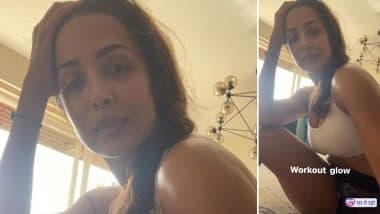 Gym हुए बंद तो Malaika Arora अरोड़ा ने घर पर शुरू किया वर्कआउट, कसरत के बाद पोस्ट की ये Hot Photo