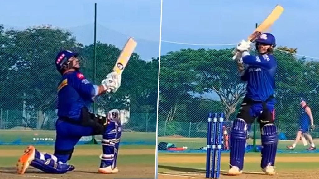 हैदराबाद के खिलाफ मैच से पूर्व ईशान किशन ने अपनाया रौद्र रूप