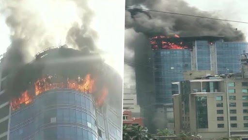 Maharashtra: नवी मुंबई के वाशी इलाके में स्थित रियल टेक पार्क टावर में लगी आग, बचाव कार्य जारी