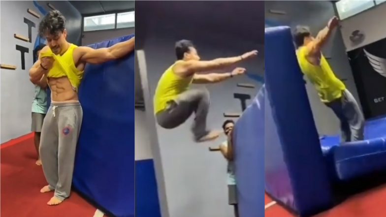 स्टंटबाज Tiger Shroff का एक और हैरतंगेज कारनामा, Video देख छुट जाएंगे पसीने