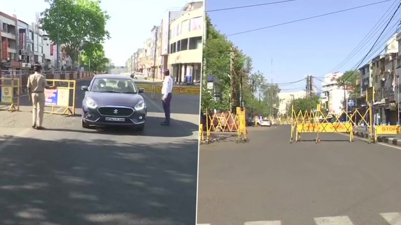 Madhya Pradesh: भोपाल में कर्फ्यू के दौरान सड़कों पर पसरा सन्नाटा, दुकानें बंद