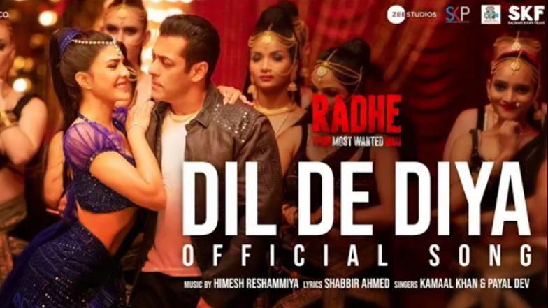 Radhe: Your Most Wanted Bhai: सलमान खान की फिल्म ‘राधे’ का दूसरा गीत ‘दिल दे दिया’ कल होगा रिलीज, यहां देखें सकेंगे Music Video