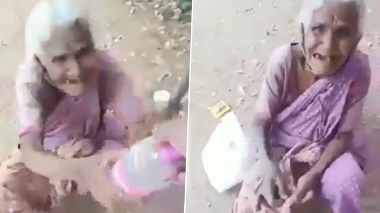 Viral Video: बेसहारा बुजुर्ग महिला को मिला खाना तो उसकी आंखों से छलक पड़े आंसू, इमोशनल वीडियो हुआ वायरल