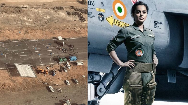 Kangana Ranaut ने फिल्म तेजस का राजस्थान शेड्यूल किया खत्म, सेट से शेयर की खास तस्वीरें