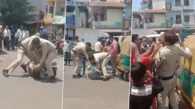 Madhya Pradesh: इंदौर में दो पुलिस वालों ने बीच सड़क पर शख्स को बेरहमी से पीटा, वीडियो वायरल होने के बाद निलंबित