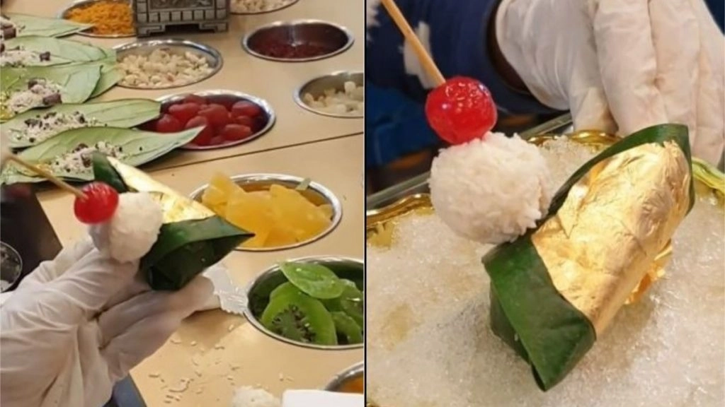 दिल्ली के दुकान में बिक रहा है 600 रुपए वाला सोने का पान, Viral Video देख आप भी लेना चाहेंगे इसका स्वाद