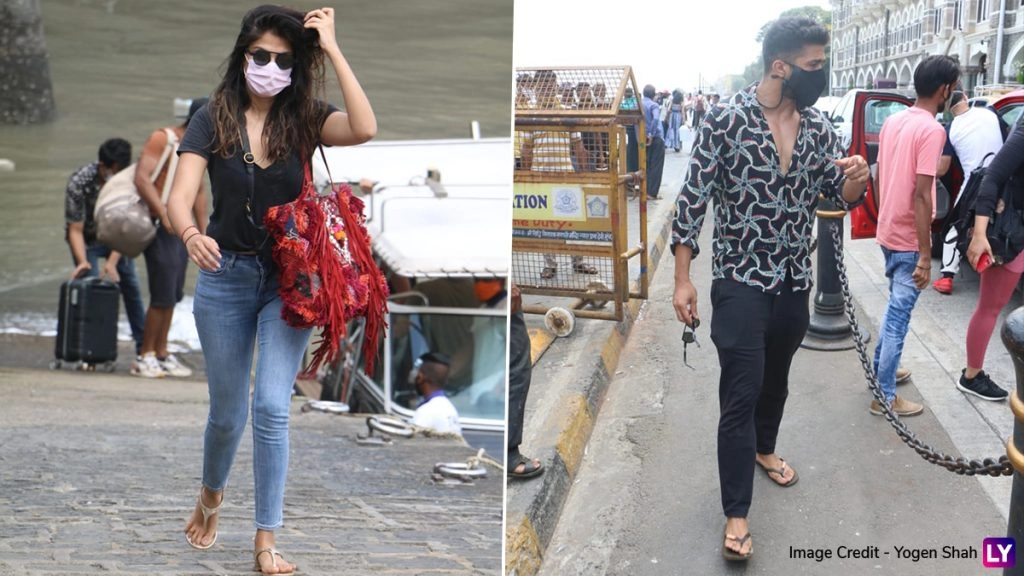 रिया चक्रवर्ती अलीबाग में इस एक्टर के साथ करती दिखी पार्टी, मीडिया कैमरों में कैद हुई ये लेटेस्ट फोटोज