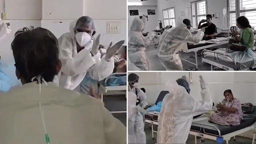डॉक्टर्स ने मरीजों का प्रोत्साहन बढ़ाने के लिए PPE Kit में किया डांस, देखें दिल को छू लेनेवाला वीडियो