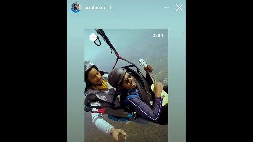 पैराग्लाइडिंग के दौरान शख्स ने गाया 'मां तुजे सलाम गाना', एआर रहमान हुए फैन, देखें वीडियो