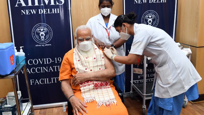 VIDEO: पीएम मोदी ने AIIMS में ली कोरोना वैक्सीन की दूसरी डोज, ट्वीट कर देशवासियों से कही ये बड़ी बात