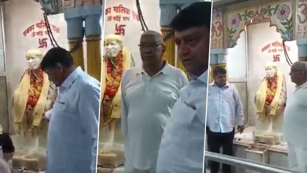 शाहपुर जाट मंदिर से साईं बाबा की मूर्ति खंडित, पुलिस ने शुरू की जांच