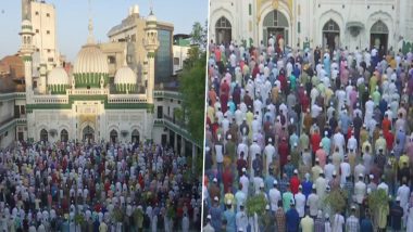 Eid 2021: कोरोना के बीच ईद पर अमृतसर के जामा मस्जिद खैरुद्दीन हॉल बाजार में भारी भीड़ पहुंची