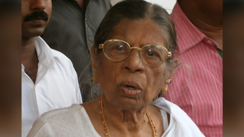 Kerala की पहली राजस्व मंत्री केआर गौरी अम्मा का तिरुवनंतपुरम में निधन
