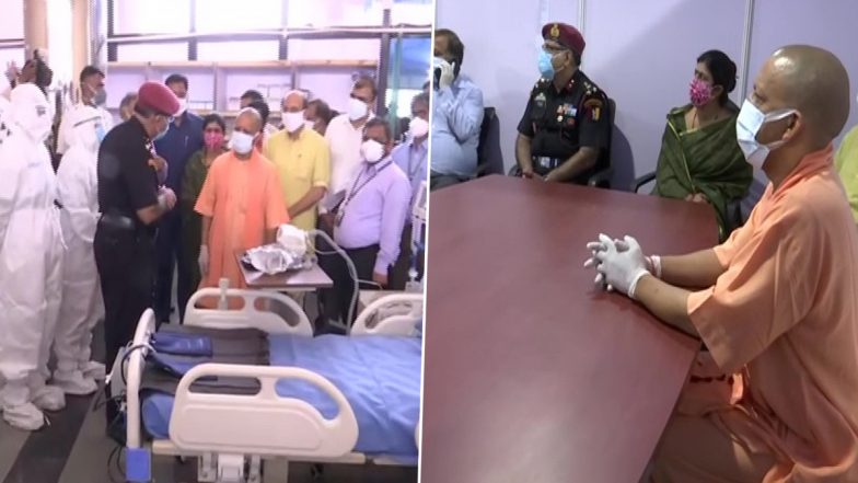 UP: सीएम योगी आदित्यनाथ ने लखनऊ में DRDO द्वारा बनाए गए कोरोना अस्पताल का उद्घाटन किया
