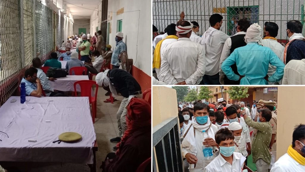 उत्तर प्रदेश में पंचायत चुनाव में मतगणना के दौरान कोरोना मानदंडों की उड़ी धज्जियां, देखें वीडियो