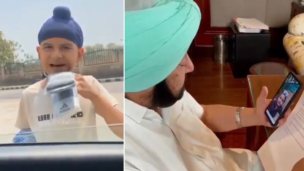 Ludhiana की सड़कों पर जुराबें बेचने वाले 10 साल के वंश की बात पर फिदा हुए Punjab CM कैप्टन अमरिंदर सिंह, वीडियो कॉल कर कही ये बात