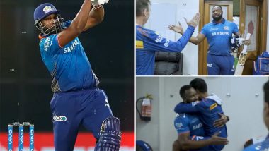 MI vs CSK, IPL 2021: असंभव मैच जीतने के बाद ऐसे हुआ पोलार्ड का ड्रेसिंग रूम में स्वागत, आलोचकों को दिया ये जवाब