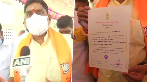 पुडुचेरी के मन्नादीपेट सीट से BJP उम्मीदवार ए नामसीवयम को मिली जीत