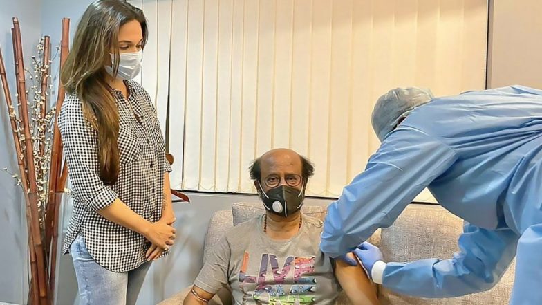 Tamil Nadu: अभिनेता रजनीकांत ने आज चेन्नई में कोरोना वैक्सीन की अपनी दूसरी डोज ली