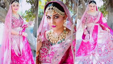 Sapna Choudhary ने गुलाबी लहंगा चुनरी में दुल्हन अवतार से इंटरनेट पर लगाए चार चांद, देखें खूबसूरत Video