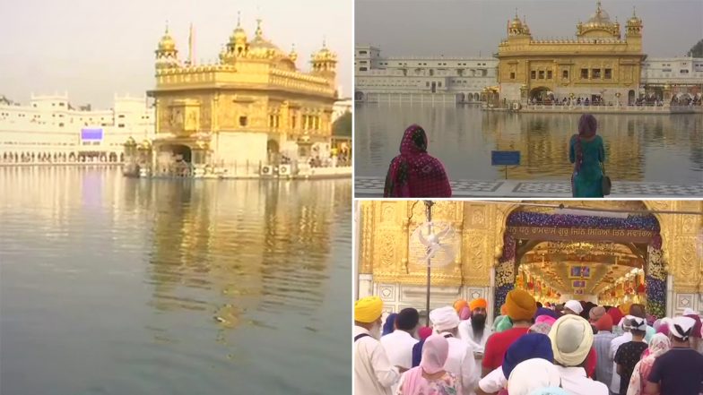 Punjab: गुरु तेग बहादुर के 400 वें प्रकाश पर्व के अवसर पर अमृतसर के गोल्डन टेम्पल में भक्तों ने 'सरोवर' में पवित्र स्नान किया