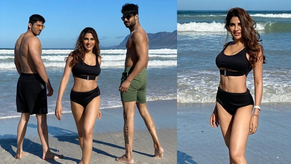 निक्की तंबोली और वरुण सूद साथ में वर्कआउट करते आए नजर 