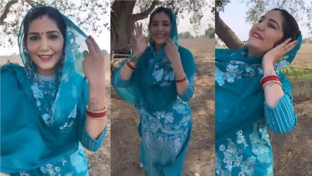 सपना चौधरी ने खेत में सूट पहनकर किया धमाकेदार डांस, दिलकश वीडियो हुआ  वायरल