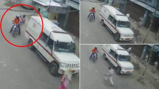 बाइक पर कैश वैन लूटने आए थे बदमाश, जांबाज़ सेक्योरिटी गार्ड ने पूरे प्लान पर फेरा पानी, देखें वीडियो