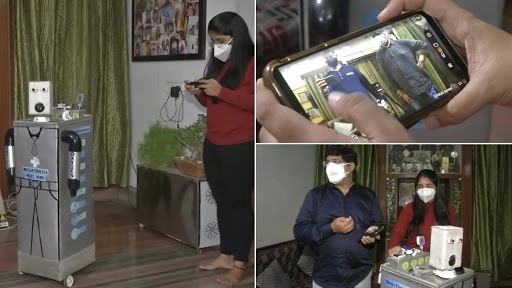 पटना की इंजीनियरिंग छात्रा ने बनाया मेडी रोबोट, कोविड पेशंट के इलाज में डॉक्टर्स की करता है मदद