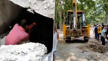 Bihar के अररिया में चोर को पकड़ने के लिए JCB मशीन से हुई नाले की खुदाई, Video देखकर समझिए पूरा मामला