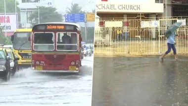 Mumbai Rains: तेज बारिश से मुंबई फिर पानी पानी, कई इलाकों में डूबी सड़कें, देखें VIDEO