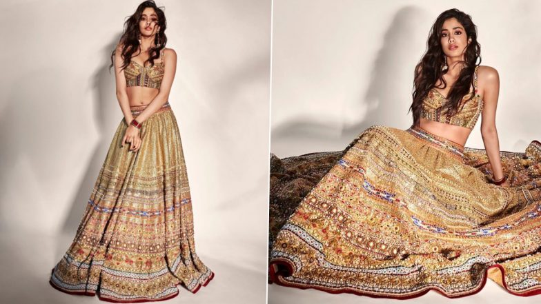 Janhvi Kapoor Photos: जान्हवी कपूर ने कलीदार लहंगा पहन दिखाया अपना ग्लैमरस लुक, नजरें हटा पाना हुआ मुश्किल