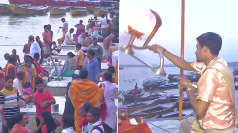 Varanasi: गंगा दशहरा के मौके पर श्रद्धालुओं ने लगाई आस्था की पवित्र डुबकी