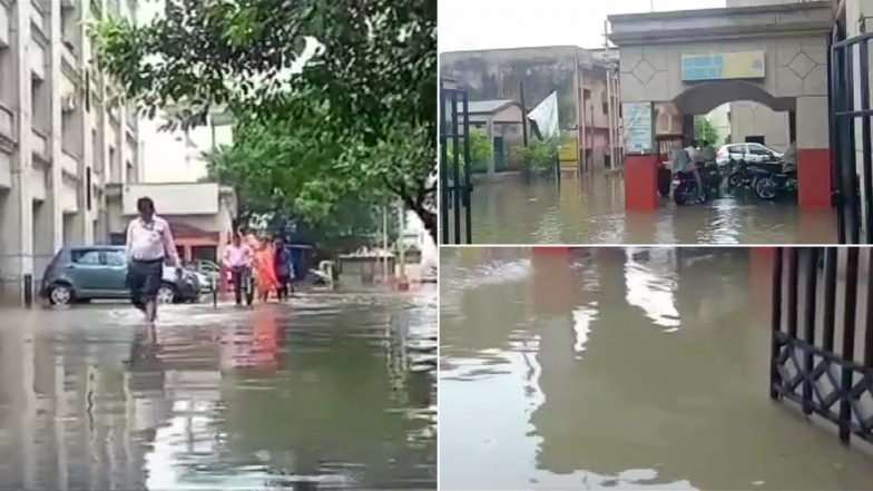 Uttar Pradesh: संभल ज़िला अस्पताल में बारिश के बाद जलभराव होने से लोगों को हो रही है काफी दिक्कत